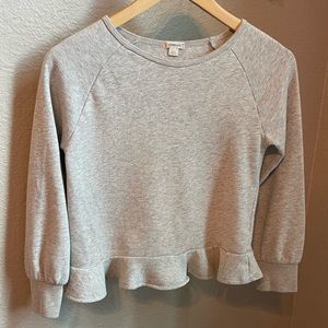 Crewcuts Ruffle Hem Sweatshirt